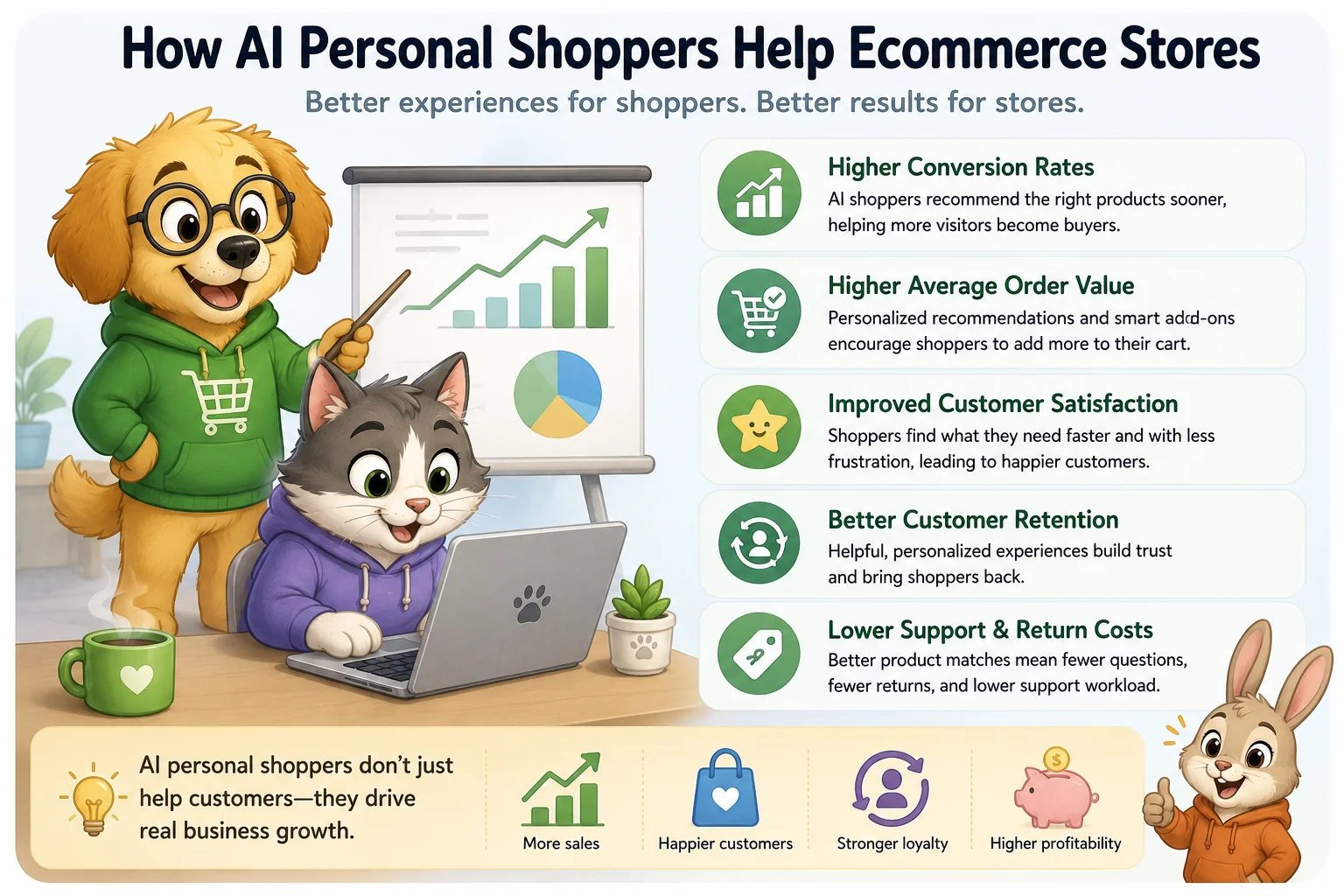 How AI personal shoppers help ecommerce stores increase conversions and customer satisfaction